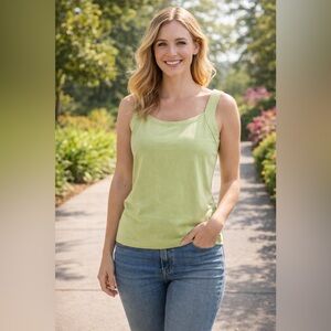 Patagonia Women’s Tank Top Medium Green Sleeveless Casual Outdoor Lightweight